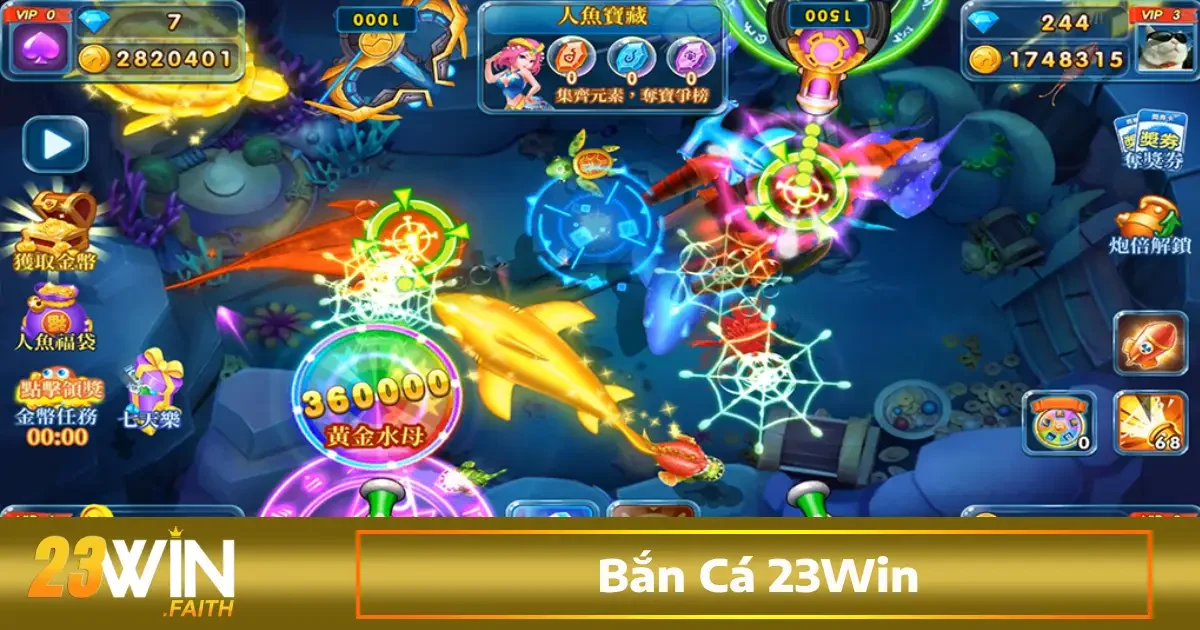 Bắn cá 23win 3 Trò game bắn cá được yêu thích nhất tại bắn cá 23win