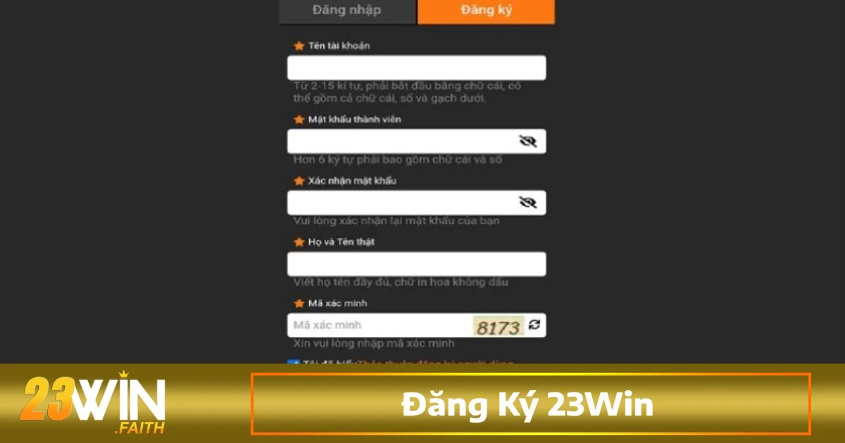 Đăng Ký 23Win 2 Chuẩn bị thông tin cần thiết trước khi đăng ký 23Win