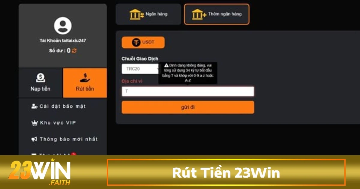 Rút Tiền 23Win 3 Các sai lầm thường gặp khi gửi lệnh rút tiền và cách khắc phục
